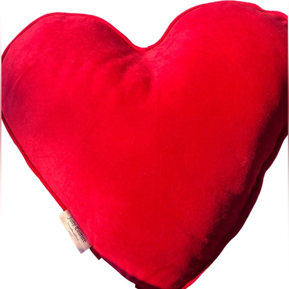 Juicy Couture Los Angeles NWT Stunning Plush Pink Candy Cane Juicy Heart Pillow - Picture 3 of 8